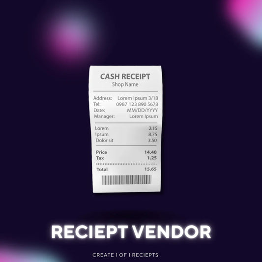 1:1 Receipt Generator